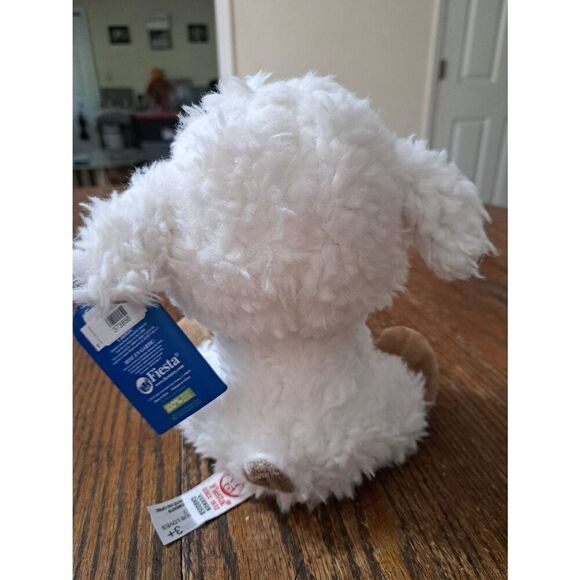 New Fiesta Toy Musical Inspirational Messages Stuffed Plush Lamb Jesus Loves Me - Picture 3 of 8